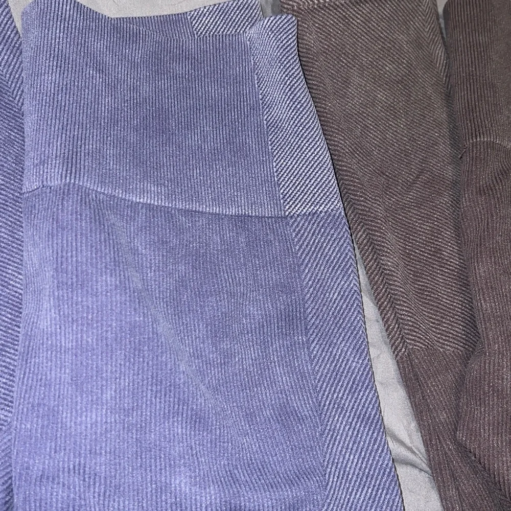 Target Purple And Brown Bundle Pair Of Ribbed Stretch Leggings - Picture 5 of 13
